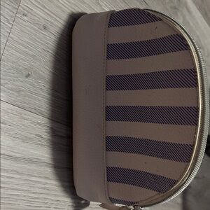 Striped White and Blue Women's Bag